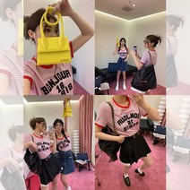 여자친구룩 홍대나들이 에프부티크 본명 멀티컬러입장강추미국산 면자수패치 레터링/티