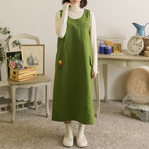 허즈 하트자수 본딩 원피스