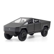 XHD 테슬라 사이버트럭 자동차 다이캐스트 1:24 피규어 RC카 모형 키덜트, 그레이