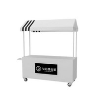 판촉 테이블 부스 야외 행사 진열대 플리마켓 트롤리, 노란색 180x60x200