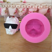 실리콘 몰드 HB_스터드불독 1구/석고방향제 비누 재료