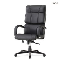 라체 사무실 책상 pc방 컴퓨터 사무용 고급 특허 중역 의자, LH100-3(스티치:블랙/테두리:블랙)