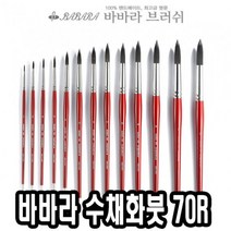 마이KIDMALL_바바라 수채화붓 70R 0호 전문가 연습 화방 다용도 미술용 수채화 물감 둥근_MMY키드MAl몰, 별도의_옵션-없음