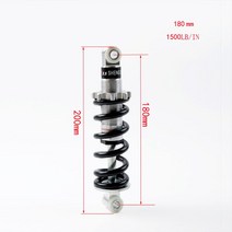 100mm 125mm 150mm 180mm 190mm 200mm 리어 서스펜션 쇼크 47cc 49cc 슈퍼 미니모토 atv 전기 스쿠터 미니 포켓 바이크, 180mm(750파운드), 1개