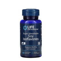 라이프익스텐션 슈퍼 앱소버블 소이 이소플라본 베지테리안 캡슐 60개입 Soy Isoflavones Super Absorbable Vegetarian Capsules, 60개, 1개