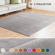 [스칸디앤홈] 항균 미니멀 단모 러그 워셔블 카페트 50x100 10colors