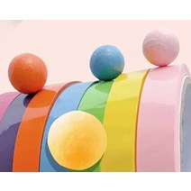 끈끈이볼만들기 볼테이프만들기 찐득볼테이프 끈적볼테이프 10Mx6개세트, 컬러6cm