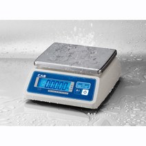 카스 방수형저울 SW2-6CW(6kg) 1g 2g 단위 건전지 및 아답터(옵션) LCD 디스플레이(35mm)
