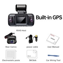 전기차 충전기 한국형 케이블 미니 숨겨진 대시 캠 자동차 주차 모니터링 비디오 레코더 야간 투시경, 4l-충전기-gps 포함, 64g