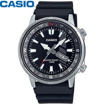 카시오시계 MTD-130-1A 정식수입 나침반링 100m방수 아날로그 스포츠시계