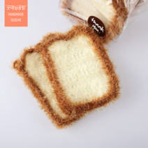 아크릴 수세미 핸드메이드 수세미 답례품 집들이 선물 세트(4P/옵션별 상이) / 대량구매 가능, 5. 식빵 선물세트(5P)