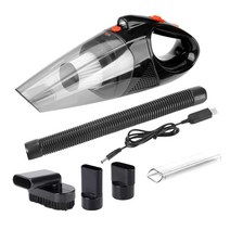 자동차 진공 청소기 소형 120W 고성능 자동차 액세서리 분리형 12V, USB 충전식, ABS 플라스틱