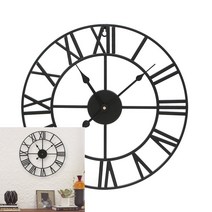 무소음 벽시계 40cm 블랙 벽걸이led시계 욕실시계 가벼운벽시계 벽걸이시계 투명벽시계 전자벽시계 벽걸이전자시