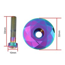 자전거 부품 사이클 로드 픽시 하이브리드 Mountain bike diamond mtb stem top cap Bicycle 헤드셋 커버 레인보우 컬러 burnt blue 탑, 전자 멀티 컬러 32mm