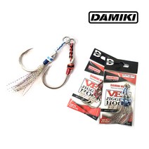 다미끼 벡스 지깅 훅 방어 부시리 빅게임 지깅 바늘, DJB(어필), 9/0호 (3개입)