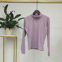 승마 바지 승마복 여성 긴 소매 셔츠 기본 레이어 옷 압축 셔츠 티셔츠, l, 자주색, 1개