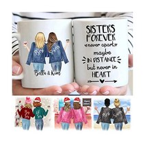 Personalized Sister Coffee Mug from Custom Photo for Friend Women Cup Graduation Birthday Moving Awa
