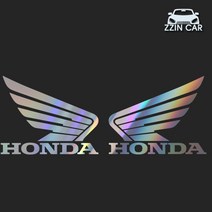찐카 02 혼다 로고 차량용 데칼스티커 ZCG-34, 그레이, 좌 대형
