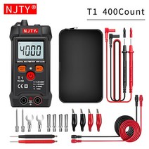 절연 저항 측정기NJTY-T1 미니 디지털 멀티미터 4000 카운트 자동 범위 조정 TRMS AC/DC 전압 저항 NCV, 03 S with case 16in1