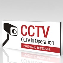 심플사인 WPR009 CCTV 안내판 표지판 표시판 표찰 팻말 명판 주의 경고 비디오 촬영중 녹화중 감시카메라, 30*12cm 포맥스