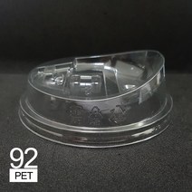 커피바바 92페트 12온스 아이스컵 + 뚜껑 100세트, 12온스 아이스컵+롱개폐형뚜껑세트