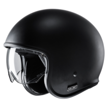 홍진헬멧 V30 화이트 블랙 오소르 센티 카본 오픈페이스, L, 무광 블랙