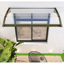 렉산지붕 렉산 캐노피 테라스 현관 옥상 야외 차양막, 확장 80x 벽 100cm
