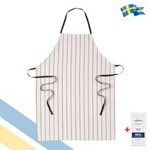 이케아 HILDEGUN 스트라이프 면100% 앞치마 + 일회용 손소독제 2p