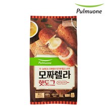 풀무원 pulmuone 모짜렐라핫도그 corn dog 치즈앤소세지 (80gx5EA)