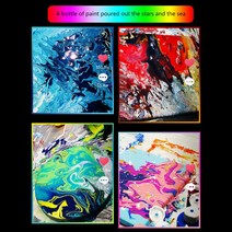 아크릴페인트 아티스트 DIY 아트 용품 중간 실리콘 오일을 붓는 60ML 안료 아크릴 페인트, 한개옵션0