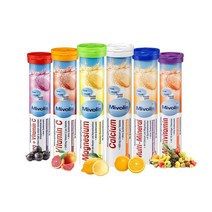 독일dm 발포비타민 Das gesunde+ Mivolis 멀티미네랄 오렌지열대과일맛 6개묶음, 6통