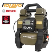 콜라보 충전 콤프레샤 무선타입 KOLAVO KOL-BA25 저소음 오일리스 무선 보쉬 밧데리용 콤프월드