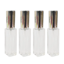 ABM 유리 향수공병 10ml, 실버 + 투명, 4개