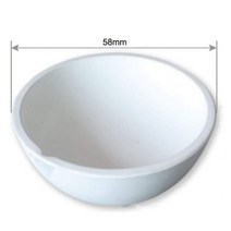 100g-10000g 고온 석영 실리카 용융 도가니 접시 그릇 냄비 주조 금은 금속 보석 용기, 58mm 100G