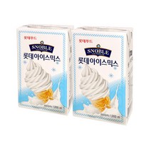 롯데 스노블 아이스믹스 1000mlX5개/크림 밀크빙수