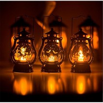 크리스마스 감성 랜턴 수면 무드등 조명 은은한 명상 추천 침실 침대 여성, 1-1. 세모눈 호박 양초