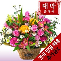 대박플라워 소중한당신 꽃바구니 생일선물 기념일 출산꽃선물 병문안 꽃배달