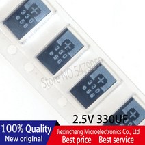 10 개-100 개 2R5TPE330M9 330 2.5V 미크로포맷 탄탈륨 폴리머 커패시터 SMD D 초박형 7343, [01] 10PCS, 01 10PCS