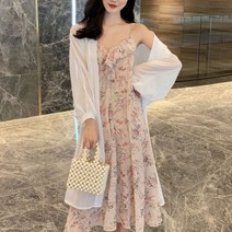 디에프 여성 여자 로망 쉬폰가디건 여름가디건 신상가디건 롱가디건