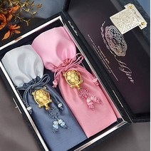 현진 상감단청 골드 금수저세트 + 수저받침 + 고급케이스 +선물포장 결혼식준비 부모님 상견례선물