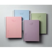 두꺼운 연습장 200매 4인덱스 스프링노트 수업 좌철