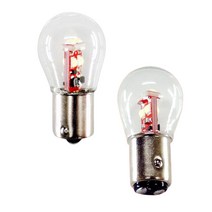 삼항LED 자동차량 양면6발 LED전구 램프 깜빡이등 브레이크등 미등, 12V용 싱글타입 레드LED, 1개