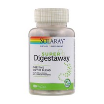 솔라레이 슈퍼 소화 효소 다이제스티브 엔자임 180베지캡슐 파파야 페퍼민트 생강 브로멜라인 알로에베라겔 함유, 1개, 기본