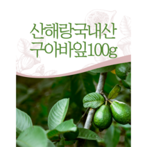 산해랑 구아바잎100g 국내산 건강한약초 비염 폴리페놀 칼슘 비타민C 항산화 노화예방 탈모예방 말린구아바잎차 활성산소제거효과