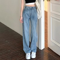 대박난박양 밴딩 버튼 와이드 데님