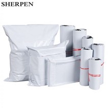 SHERPEN 50pcs 화이트 메일 가방 익스프레스 봉투 저장 택배 우편 자기 접착 인감 플라스틱 포장 주머니, [22] 20pcs 50x70cm