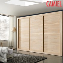 [기간한정 5% 할인이벤트][까미엘]에단2 편백나무 10R 슬라이딩 장롱(전체원목)(MI_KL1006), 원목색