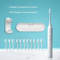 후드티 남자 남성 후드 긴팔티 무지 맨투맨 티 새로운 음파 전동 칫솔 USB 충전식 치아 미백 구강 클리너 울트라 소닉 자동 칫솔 여행 박스 홀더, Style 6