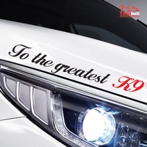 차량용 K9 흘림체 슬로건 포인트 스티커 차튜닝 자동차데코용품, 옐로우, 대형