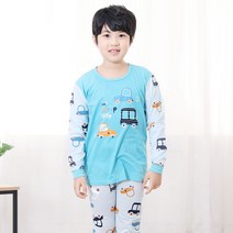 아동용 컴팩트카 9부 자카드 실내복 상하벌
